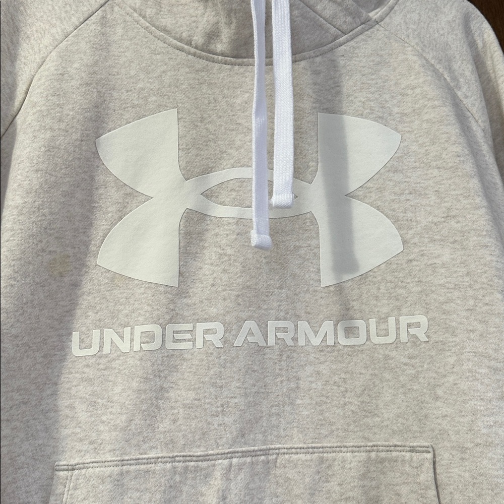 Under Armour Light Gray Hoodie. Plus size 3x - Picture 3 of 6